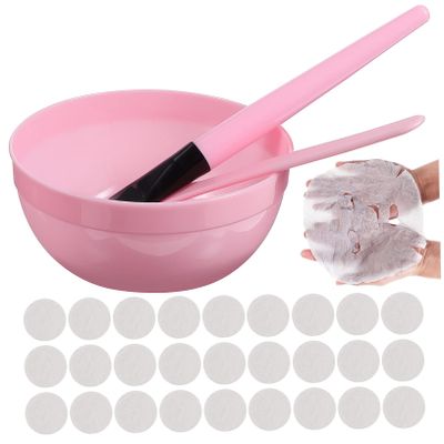 CALLARON Skin Care Tool Face Scrub Brush Exfoliator Diy Mask Kit Mixing Bowl Beauty Tools