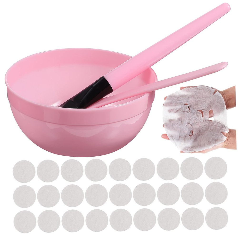 CALLARON Skin Care Tool Face Scrub Brush Exfoliator Diy Mask Kit Mixing Bowl Beauty Tools