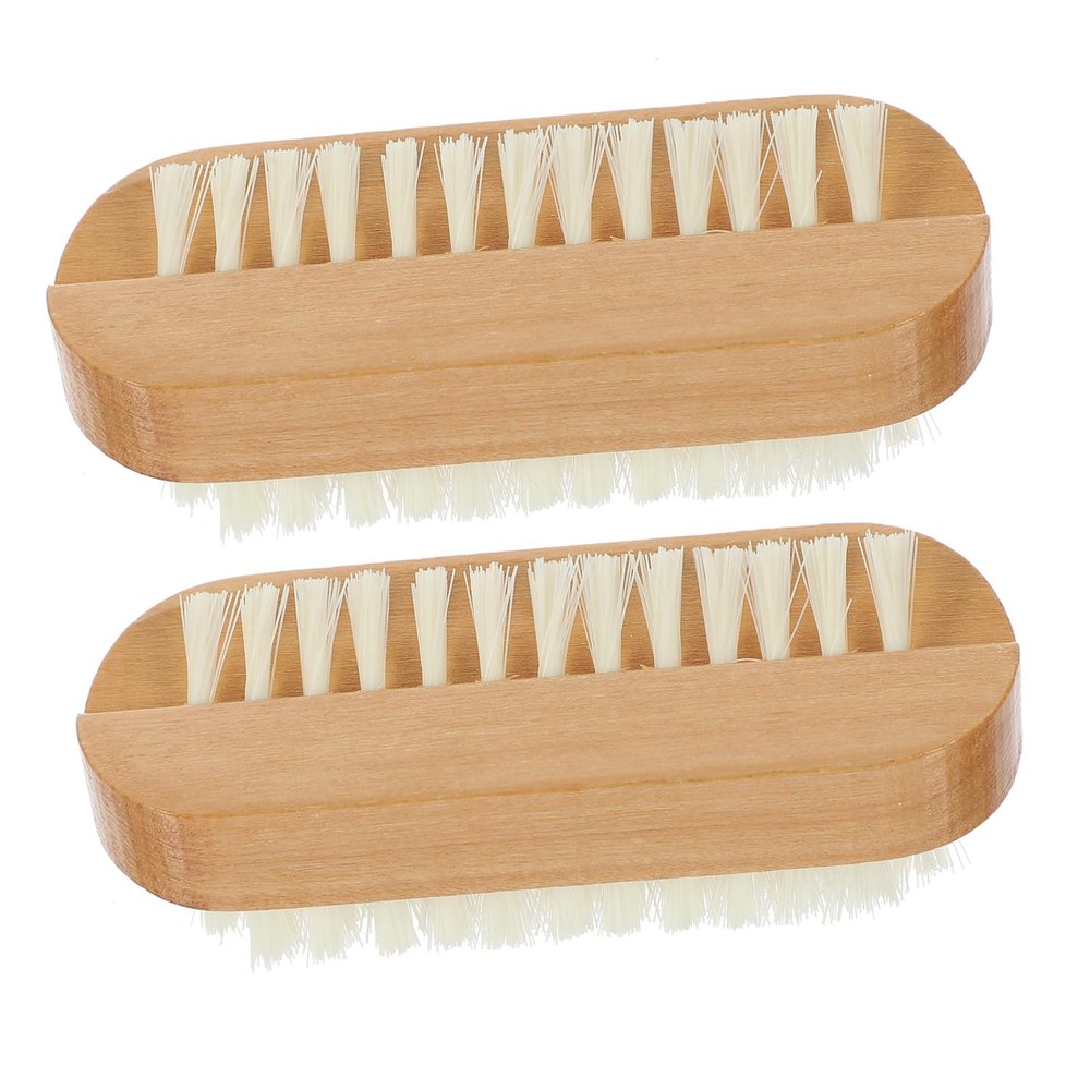 WRITWAA 2pcs Nail Brush for Cleaning Fingernail Scrubber Angled Bristles for Men Women Mechanics Gardeners