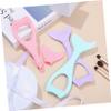 WRITWAA Mascara Lash Guard Applicator Set 3pcs Mermaid-Shape Comb Tool Eyelash Makeup Shield Daily Professional Makeup view 2