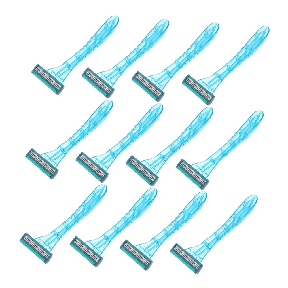 Mikinona 20pcs Safe Sanitary Disposable Razors Hair Trimmer for Men Women Multi-use Hair Shaver Kit