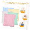 BAZEITFLOW 10pcs Bulk Bath Towels Square Towels Wash Cloths for Bathroom Washcloths Cotton view 4