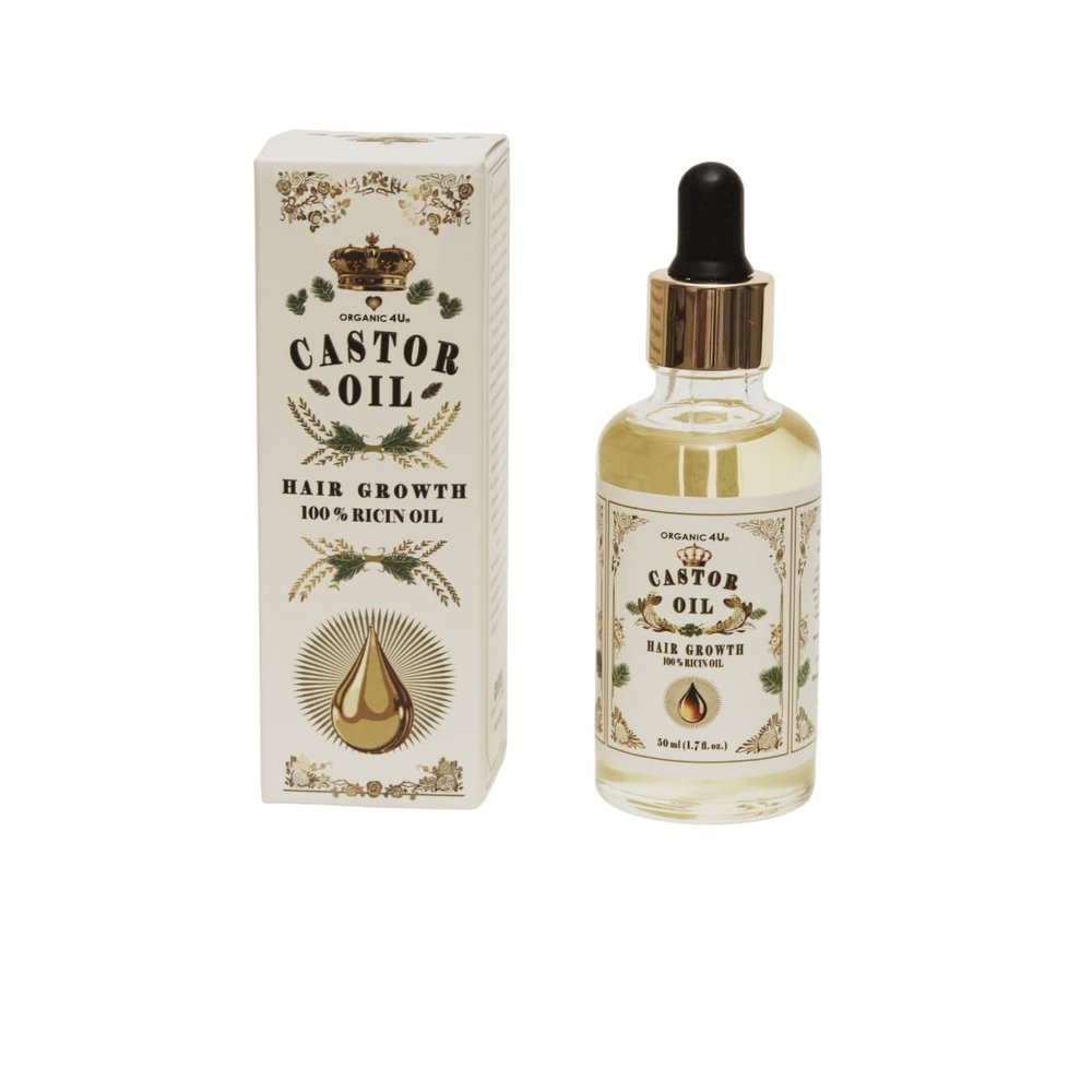 Castor Oil for Hair Growth, 100% Pure Ricin Oil with Dropper, 1.7 fl oz, 50ml