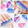 Anneome 12pcs Nail Brushes Dust Brushes for Nail Cleaning Ergonomic Handle Grip for Manicure and Travel view 4