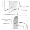 Baluue Wall Mounted Hair Clipper Holder Organizer for and Hairdressing Tools Convenient Bathroom Storage Space-saving Rack for Items view 3