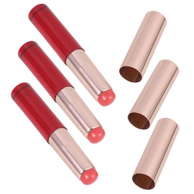 VICASKY 3pcs Lip Brush Applicator Cover Portable Lipstick Brush for Even Makeup Application for Women and Makeup Enthusiasts