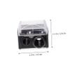 Gogogmee Makeup Sharpener Pencil for Eyeliner Brow Dual-Ended Sharpener Quality Makeup Tools Random Color view 3