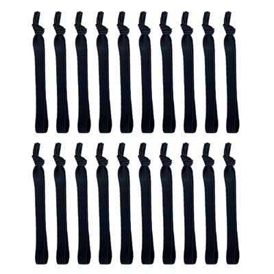 HONMEET 20pcs Adjustable Hair Bands for Men Elastic Hair Ties Wrist Straps Scrunchies