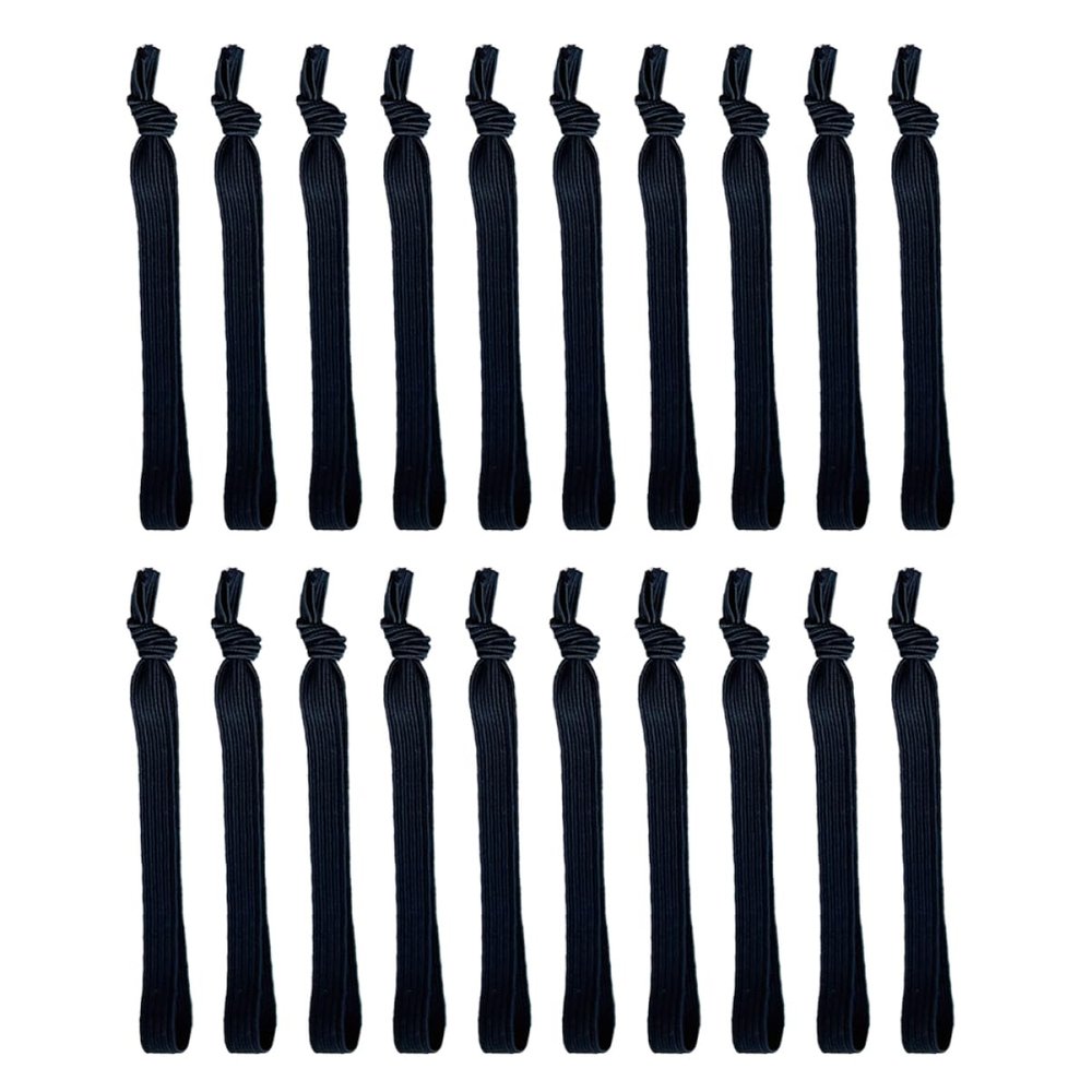 HONMEET 20pcs Adjustable Hair Bands for Men Elastic Hair Ties Wrist Straps Scrunchies