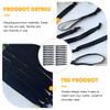 HONMEET 20pcs Adjustable Hair Bands for Men Elastic Hair Ties Wrist Straps Scrunchies view 3