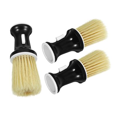 OFFIGAM 3pcs Hair Duster Brush for Barbers Home Use Neck Cleaning Tool Soft Bristles for Removing Broken Hair and Relaxing