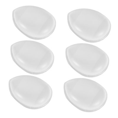 Baluue 6pcs Silicone Makeup Puff Gentle Sponge Tip Applicators for Loose Powder Finger Power Puff Easy to Clean Comfortable and Portable