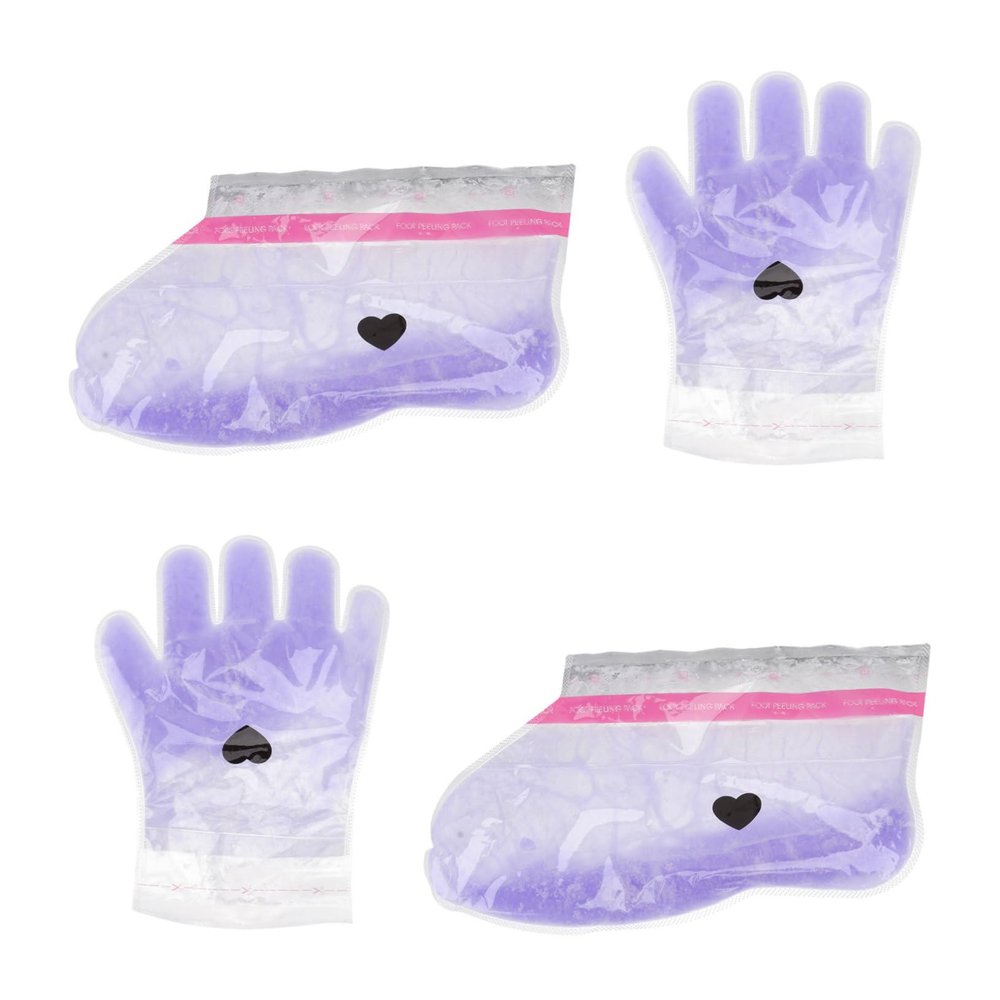 HONMEET 2pairs Lavender Paraffin Wax Therapy Covers for Hands Feet Durable Non-woven Material Easy to Use for Home