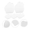 jojofuny 5pcs Wavy Mirror DIY Decorative Mirror Sheet Irregular Disc for Dressing view 2
