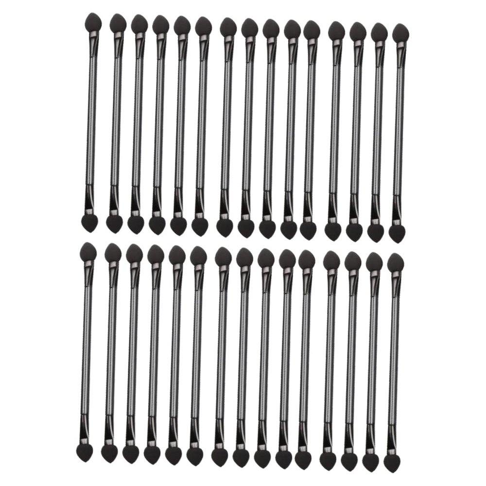 Beatifufu 30pcs Makeup Brush Double-ended Eyeshadow Stick Beauty Eyeshadow Brush Travel Kit