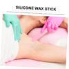 BESTYASH 3pcs Reusable Silicone Wax Sticks for Face Body Hair Removal Sugar Wax Applicator Spatulas Non-stick Hair Removal Tools view 3