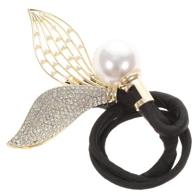 Baluue Mermaid Hair Accessories Bun Maker Pearl and Diamond Accents Elegant 1-Piece Design for Quick and Easy Hair Styling for Women