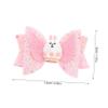 NOLITOY Adorable Easter Bunny Hair Clip for Girls Cartoon Rabbit Bow Hairpin Glitter Sequin Party Headband Accessory view 2