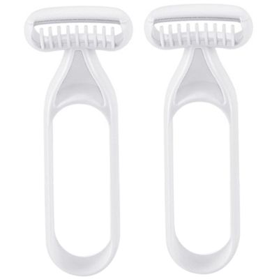 Women Portable Electric Razor for Body Hair, Resin Blades 2Pcs