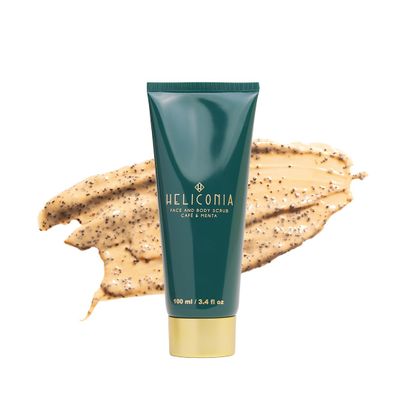 Face and Body Scrub Coffee & Mint  Exfoliating Scrub with Arabica Coffee, Chamomile & Mint | Hydrating, Calming & Revitalizing | For Sensitive Skin | Tropical Skincare | 100 ml