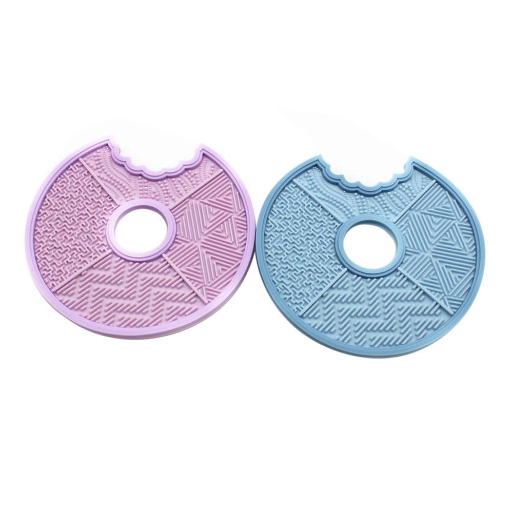 Healeved 2pcs Silicone Makeup Brush Cleaning Pad Makeup Brush Cleaner Beauty Tool Cleaning Tool