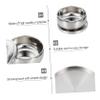 VALICLUD 1pc Stainless Steel Shaving Bowl Lid Foam Container for Home and Salon Use Practical Shaving Soap Holder Lightweight and Easy to Clean view 3