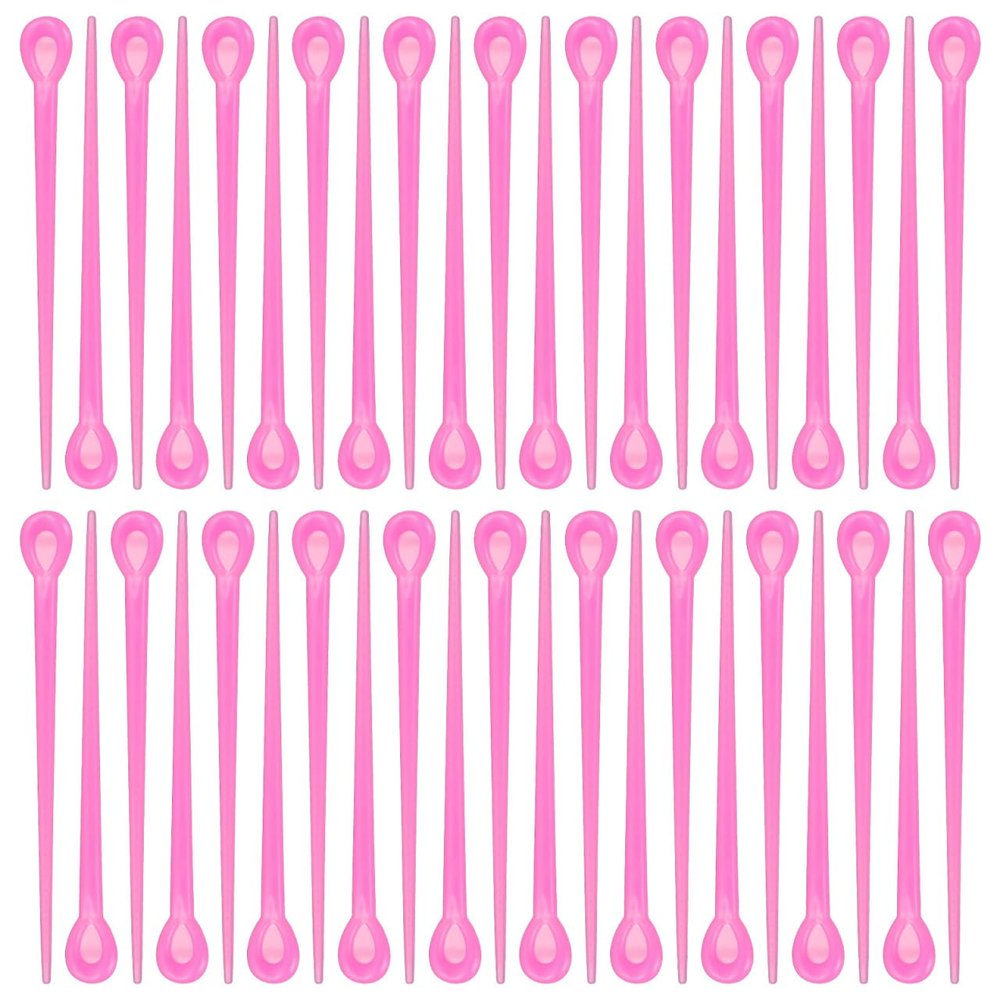 180 Pcs Plastic Hair Roller Pins - Perming Needles Picks for Mesh Curler Styling Tool Secure Hold Spiral Clips for Women Girls Color 2.95 x 0.39 In