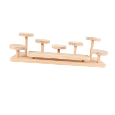 Ipetboom Wooden Multi-Function Organizer Stand 3-Tier Display Riser for Products Elegant Makeup Organizer for Vanity and Desktop for Home and Salon Use