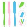 Vaguelly 3pcs Silicone Applicator Spatula for Hair Removal Non-stick Reusable Scraper for Body Face and Eyebrow Waxing Comfortable to Hold and Clean Design view 2