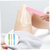 Vaguelly 3pcs Silicone Applicator Spatula for Hair Removal Non-stick Reusable Scraper for Body Face and Eyebrow Waxing Comfortable to Hold and Clean Design view 4