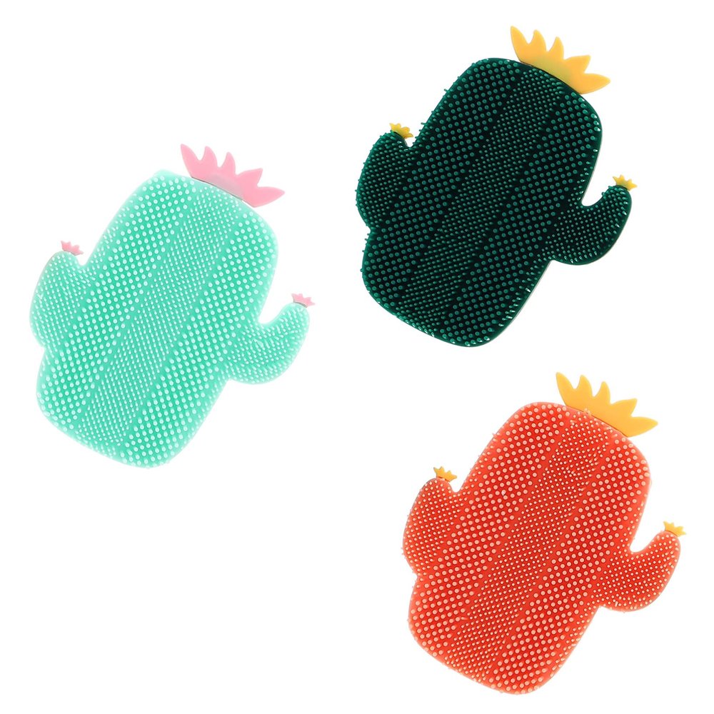 Ipetboom 3pcs Silicone Facial Cleansing Brush Face Skin Cleaning Scrubber Gentle Makeup Removal Tool for Face Wash