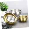 SHERCHPRY 1pc Stainless Steel Shaving Bowl for Men Facial Scrub Bowl Men's Shaving Soap view 3