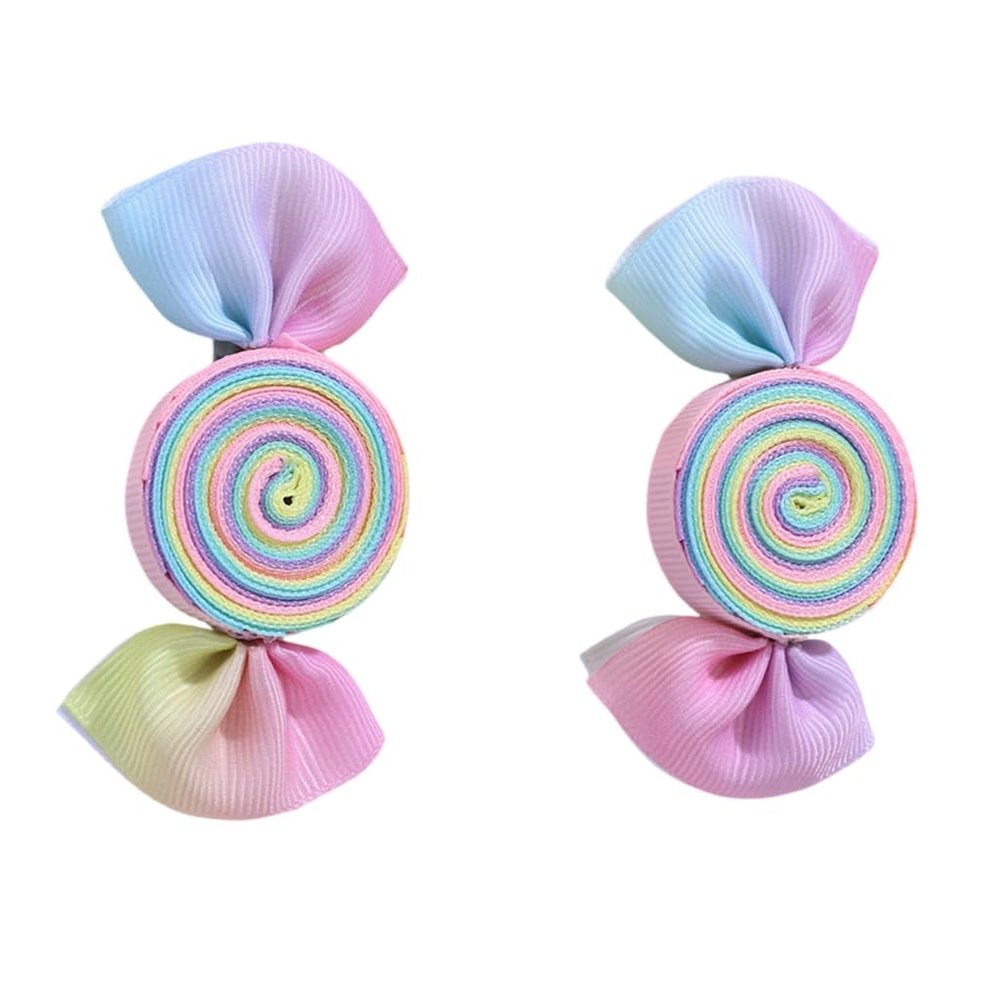 2pcs Colorful Hair Clip for Girls Stylish Hair Accesories Hairpin Hairpieces with Candy Dessert and Animal Patterns