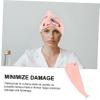 AUTSUPPL Absorbent Fleece Hair Drying Towel Hat for Women Thick Skin-Friendly Design for Curly Straight Treated Hair Fast Drying Reduces Breakage for Daily Use view 3