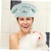 AUTSUPPL 3Pcs Coral Fleece Hair Drying Hat Set Bowknot Design Super Absorbent Hair Towels for Women and Girls Random Style view 3