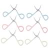 CALLARON 6pcs Quality Eyebrow Tweezers Stainless Steel Makeup Tools for Trimming and Removing Excess Hair view 1