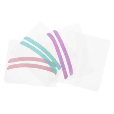 BATHVEVE 4pairs Reusable Silicone Eyelash Perm Pads Lifting Eye Patches for Wrinkle Reduction Easy to Clean Nourish Skin Around Eyes