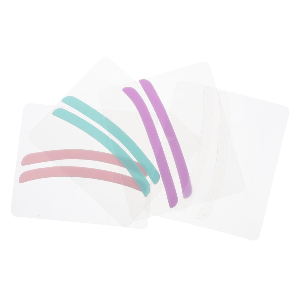 BATHVEVE 4pairs Reusable Silicone Eyelash Perm Pads Lifting Eye Patches for Wrinkle Reduction Easy to Clean Nourish Skin Around Eyes