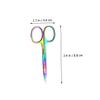 HONMEET 3pcs Professional Eyebrow Scissors Quality Stainless Steel Eyebrow Shears Trimmer for Men Women view 2