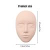 10 PCS 5D Facial Tattoo Skin Practice Head Soft Silicone Mannequin Face for Beginners' Microblading Permanent Makeup Eyebrow Lip Eyeliner Tattooing Practicing (10 Packs) view 2