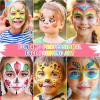 Professional Face Painting Kit, 26 Colors Oil Palette Face Paint with 6 Stencils, 41 Stencil Stickers, 10 Brushes, 9 Body Glitter, 2 Sheets Adhesive Gems, Rainbow Facepaint for Party & Halloween view 2