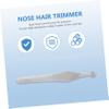 CALLARON Stainless Steel Nose Hair Trimmer Tool Round Head 1-Piece Sturdy Nasal Hair Remover for Men and Women Precision Trimming for Nose Grooming view 4