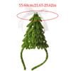 Christmas Decoration 3d Christmas Tree Hairhoop with Bowknot Holiday Party Gathering Hairband Festival Props Headwear view 3