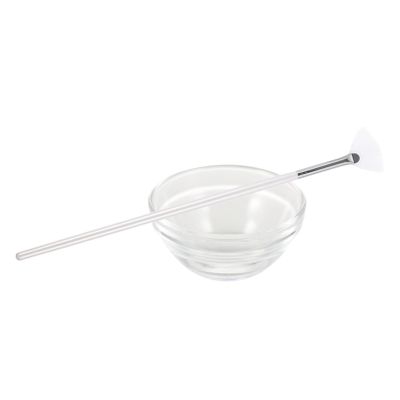 BESTYASH Facial Mask Brush for Beauty Salon Mask Applicator Fan Shaped Brush Wood Nylon Material