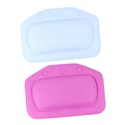 FOMIYES 2pcs Non-Slip Bath Pillow Set PVC Foam Bathtub Headrest for Neck and Back Support Suction Cup Spa Pillow for Relaxing Bath Experience Random Color