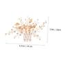 BIUDECO Wedding Hair Jewelry Comb and Imitated Handmade Bridal Headpiece for Bride and Bridesmaid Accessory for Weddings and Special Occasions view 2