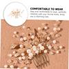 BIUDECO Wedding Hair Jewelry Comb and Imitated Handmade Bridal Headpiece for Bride and Bridesmaid Accessory for Weddings and Special Occasions view 3