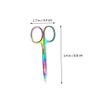 AUTSUPPL 3pcs Stainless Steel Eyebrow Scissors Eyebrow Grooming Scissors Ergonomic Design for Easy Trimming Lightweight view 2