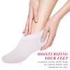 3 Pairs Foot Moisturiser Socks Overnight, Spa Cotton Socks for Foot Cream, Lotion Sock for Moisturising for Dry Feet Care, Moisturising Sock for Cracked Heel Repair Women Men (White) view 2