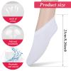 3 Pairs Foot Moisturiser Socks Overnight, Spa Cotton Socks for Foot Cream, Lotion Sock for Moisturising for Dry Feet Care, Moisturising Sock for Cracked Heel Repair Women Men (White) view 4